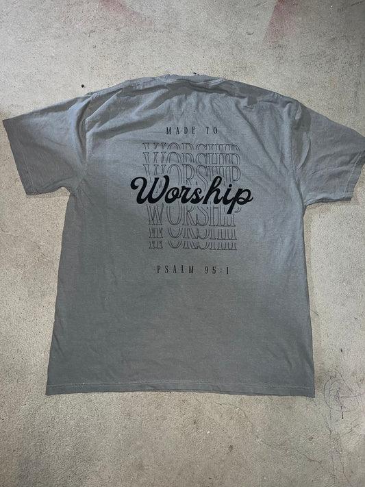 Gray Made To Worship T-Shirt