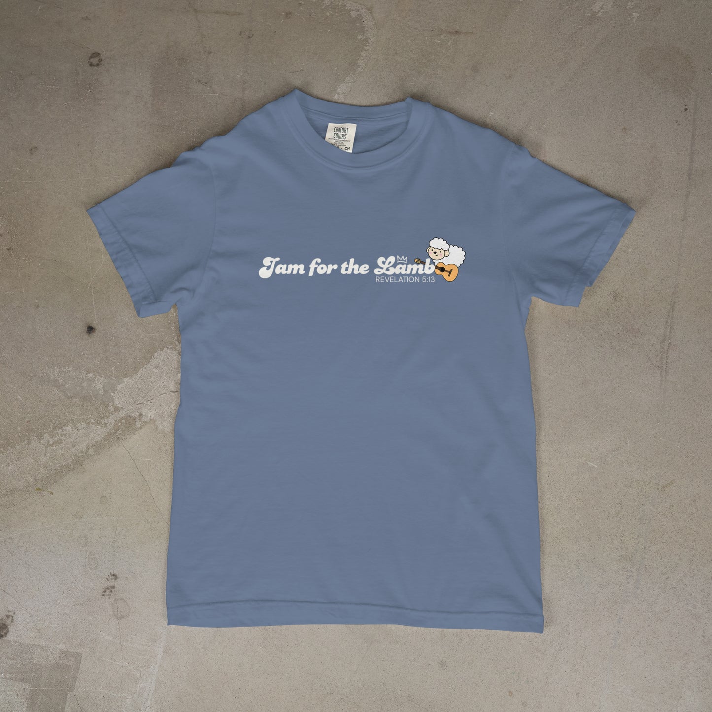 Blue Jean Jam for the Lamb Tee